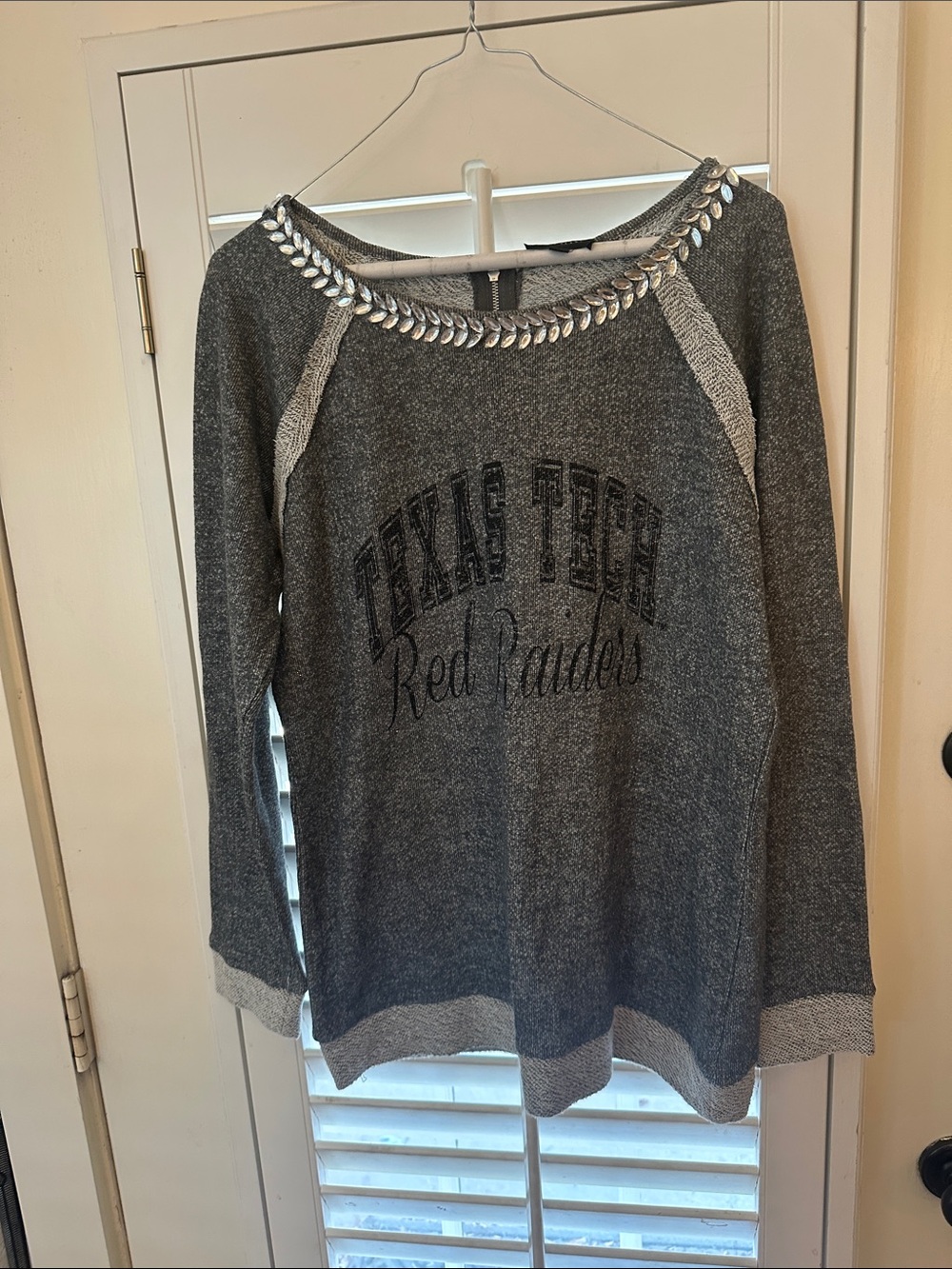 GameDay Couture Texas Tech Red Raiders Grey Women's Sweater Large